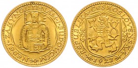 CZECHOSLOVAKIA&nbsp;
1 Ducat, 1927, 3,49g, MCH CSR1D-005&nbsp;

UNC | UNC
