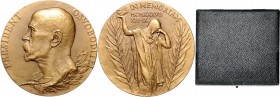CZECHOSLOVAKIA, CZECH REPUBLIC&nbsp;
AE Medal To Commemorate the Death of T. G. Masaryk, original box, 1937, 173,3g, O. Španiel, 80 mm&nbsp;

UNC |...
