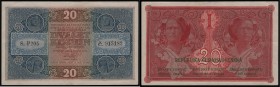 CZECHOSLOVAK REPUBLIK (1919 - 1939)&nbsp;
20 Korun, 1919, Série P205. Aurea 10 a&nbsp;

2