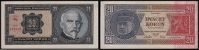 CZECHOSLOVAK REPUBLIK (1919 - 1939)&nbsp;
20 Korun, 1926, Série Rg. Aurea 21 c 2&nbsp;

0