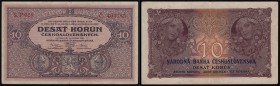 CZECHOSLOVAK REPUBLIK (1919 - 1939)&nbsp;
20 Korun, 1927, Série P028. Aurea 22 a&nbsp;

2