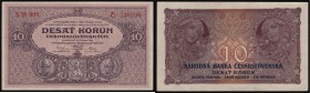 CZECHOSLOVAK REPUBLIK (1919 - 1939)&nbsp;
10 Korun, 1927, Série B008. Aurea 22 b&nbsp;

1
