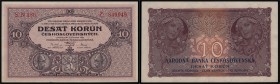 CZECHOSLOVAK REPUBLIK (1919 - 1939)&nbsp;
10 Korun, 1927, Série N186. Aurea 22 b&nbsp;

0