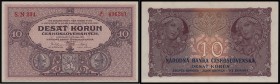 CZECHOSLOVAK REPUBLIK (1919 - 1939)&nbsp;
10 Korun, 1927, Série N 204. Aurea 22 b&nbsp;

N