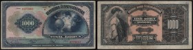 CZECHOSLOVAK REPUBLIK (1919 - 1939)&nbsp;
1000 Korun SPECIMEN vertically, 1932, Série B. Aurea 26 a S 2&nbsp;

3