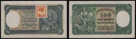 CZECHOSLOVAK REPUBLIC (1944 - 1945)&nbsp;
100 Korun, 1940 (kolek 1945), Série A10. Aurea 68 a 2&nbsp;

N