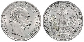 FRANZ JOSEPH I (1848 - 1916)&nbsp;
10 Kreuzer, 1868, 1,62g, Früh. 1601&nbsp;

UNC | UNC