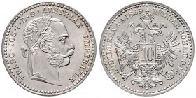 FRANZ JOSEPH I (1848 - 1916)&nbsp;
10 Kreuzer, 1869, 1,59g, Früh. 1602&nbsp;

UNC | UNC