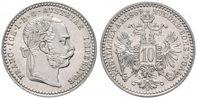 FRANZ JOSEPH I (1848 - 1916)&nbsp;
10 Kreuzer, 1869, 1,64g, Früh. 1602&nbsp;

UNC | UNC