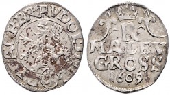 COINS MINTED IN BOHEMIA DURING THE REIGN OF RUDOLF II (1576 - 1612)&nbsp;
Small groschen, 1609, 1,17g, Kutná Hora. Hal. 382&nbsp;

EF | EF