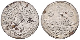 COINS MINTED IN BOHEMIA DURING THE REIGN OF RUDOLF II (1576 - 1612)&nbsp;
Small groschen, 1584, 0,94g, Jáchymov. Hal. 407&nbsp;

VF | VF
