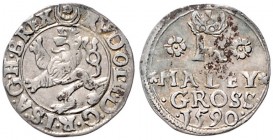 COINS MINTED IN BOHEMIA DURING THE REIGN OF RUDOLF II (1576 - 1612)&nbsp;
Small groschen, 1590, 0,94g, Jáchymov. Hal. 406&nbsp;

about EF | about E...