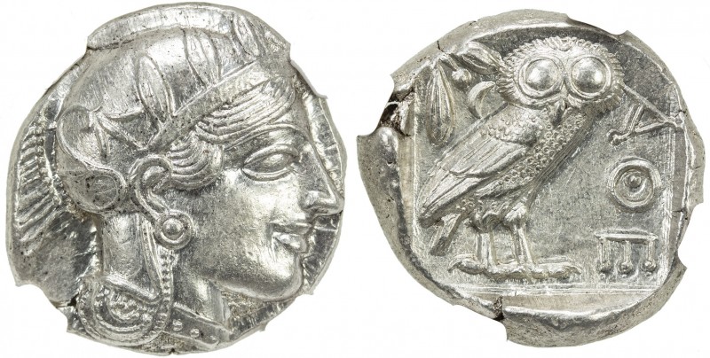 ATHENS (ATTICA): 440-404 BC, AR tetradrachm (17.20g), S-2526, helmeted bust of A...