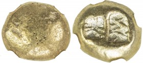 IONIA: EL trite (third-stater) (4.67g), uncertain mint, ca. 600-550 BC, SNG Kayhan-673, Linzalone-1110, Lydo-Milesian standard, ram as seen from above...