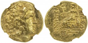 PONTIC KINGDOM: Mithradates VI, 120-63 BC, AV stater (8.14g), Kallatis, ca. 88-86 BC, AMNG I-260, type of Lysimachus of Thrace: diademed head of Alexa...