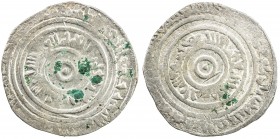 FATIMID: al-'Aziz, 975-996, AR broad dirham (3.41g), Filastin, AH36x, A-W705, clear mint and partial date, almost no weakness of strike, VF to EF, R. ...