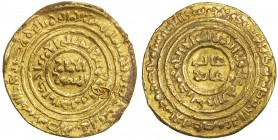 FATIMID: al-Âmir al-Mansur, 1101-1130, AV dinar (4.34g), al-Iskandariya, AH522, A-729, Nicol-2467, couple dings on the obverse, very slightly uneven s...