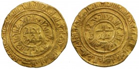 FATIMID: al-Âmir al-Mansur, 1101-1130, AV dinar (4.22g), Misr, AH497, A-729, Nicol-2515, date weak but certain, wavy surfaces, rare date, Fine to VF, ...
