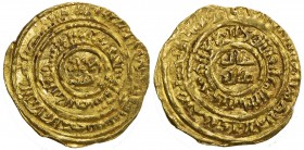 FATIMID: al-Fa'iz, 1154-1160, AR ¼ dinar (0.86g), Misr, AH553, A-741A, Nicol-2678, somewhat scruffy surfaces, extremely rare denomination for al-Fa'iz...