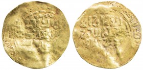 GREAT MONGOLS: Anonymous, ca. 1220s-1230s, AV dinar (2.19g), NM, ND, A-A1967, citing the caliph al-Nasir, possibly with either date or mint off flan (...