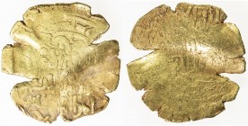 GREAT MONGOLS: Anonymous, ca. 1220s-1230s, AV dinar (4.92g), NM, ND, A-A1967, very crude strike, bent and with multiple flan cracks, Very Good.

Est...