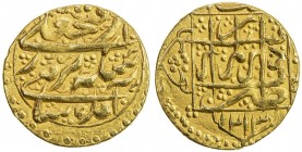 QAJAR: Fath 'Ali Shah, 1797-1834, AV ½ toman (2.99g), Rasht, AH1213, A-2858, type R, with the first legend of Fath 'Ali Shah, which means "from Fath '...