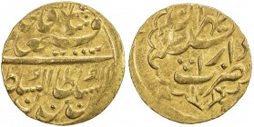 QAJAR: Fath 'Ali Shah, 1797-1834, AV toman (6.07g), Tehran, AH1217, A-2860C, type S2, reverse within scalloped border, boldly clear date, EF to About ...
