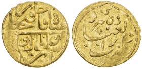 QAJAR: Fath 'Ali Shah, 1797-1834, AV toman (5.71g), Yazd (AH1221), A-2860F, type T1, lovely example, date confirmed by die-link on CoinArchives, About...