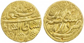 QAJAR: Fath 'Ali Shah, 1797-1834, AV toman (6.09g), Tehran, AH1219, A-C2860, type S2, nice strike, tiny testmark from use in India, VF to EF, RR, ex D...