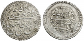 QAJAR: Fath 'Ali Shah, 1797-1834, AR riyal (10.45g), Tabriz, AH1222, A-2880A, KM-689, type C, presentation issue, distinguishable from circulation iss...