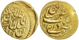 QAJAR: Nasir al-Din Shah, 1848-1896, AV toman (3.42g), Tabaristan, AH1280, A-2921, slightly off center, bold strike, About Unc, ex Dabestani Collectio...