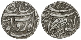 SIKH EMPIRE: AR rupee (10.99g), Kashmir, VS1888, KM-46.13, Herrli-06.36.04, Persian letter "B" in obverse center, for Bhima Singh Ardali (governor, 18...