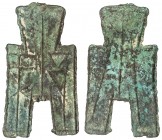 WARRING STATES: State of Liang, 350-250 BC, AE spade money (3.76g), H-3.226, flat-handle square-foot spade money, liang in archaic script, VF.

Esti...