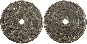 CHINA: AE charm (51.71g), CCH-1959, 66mm, mythical figure with sword // Rat, Ox, Tiger, Rabbit, Dragon, Snake, Horse, Sheep, Monkey, Rooster, Dog and ...