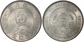 CHINA: Republic, AR dollar, ND (1927), Y-318a.1, L&M-49, Memento type, Sun Yat-sen bust left, PCGS graded MS63.

Estimate: USD 175 - 275