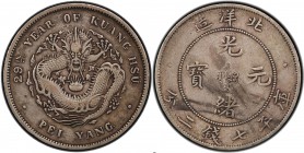 CHIHLI: Kuang Hsu, 1875-1908, AR dollar, Peiyang Arsenal mint, Tientsin, year 29 (1903), Y-73.1, L&M-462, with period type, PCGS graded VF35.

Estim...