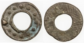 SEMIRECH'E: Anonymous, AE unit (3.73g), Kamyshev-9, Zeno-40239 (this example), thirteen dots around with what looks like a nodule designed from the ri...