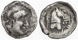SOGDIANA: Anonymous, 2nd -1st centuries BC, AR hemidrachm (2.26g), Mitch-IGISC V, 666, issue of the Dahae of the East Caspian Lowlands, diademed Seleu...