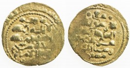 GHAZNAVID: Mas'ud III, 1099-1115, AV dinar (4.23g) (Ghazna), AH(492), A-1647, with titles sanâ al-milla malik al-islam zahir al-imam, about 15% flat s...