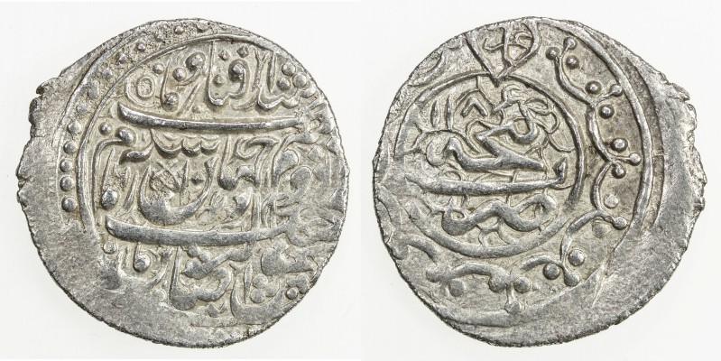 GANJA: Muhammad Hasan Khan, 1760-1780, AR abbasi (3.75g), Ganja, AH1186, A-A2944...