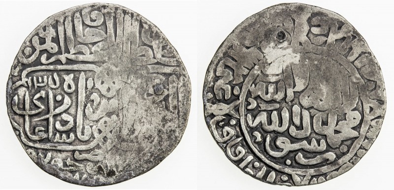 MUGHAL: Babur, 1526-1530, AR shahrukhi (4.58g), Jaunpur, AH935, A-2462.2, Rahman...
