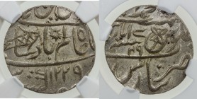 BENGAL PRESIDENCY: AR rupee, Muhammadabad Banares, AH1229 year 17-49, KM-41, Prid-286. Stv-7.139, East India Company issue in the name of Shah Alam II...