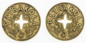 BRITISH INDIA: brass token (7.41g), ND (1896-1903), Pridmore-97, 28mm, Patrakola Garden, Adampur, Sylhet, Assam, VF. Issued by the T. McKeekin & Sons,...