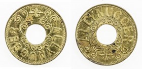 BRITISH INDIA: brass token (3.49g), ND (1900-1903), Pridmore-2, 22mm, Allynugger Garden, Adampur, Sylhet, Assam, a couple spots, lustrous, choice Unc....