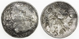 CHOPMARKED COINS: MEXICO: Republic, AR 8 reales, 1854-Pi, KM-377.12, assayer MC, with so many large Chinese merchant chopmarks that the flan is now sc...