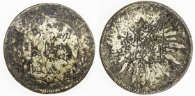 CHOPMARKED COINS: MEXICO: Republic, AR 8 reales, 1860-Mo, KM-377.10, assayer FH, with so many large Chinese merchant chopmarks that the flan is now sc...
