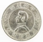 CHINA: Republic, AR dollar, ND (1927), Y-318a.1, L&M-49, Memento type, Sun Yat-sen, 6-pointed stars, surface hairlines, some cleaning, EF.

Estimate...