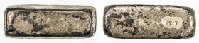 CHINA: AR 1½ tael (liang) (54.09g), rectangular silver ingot bar without inscriptions or stamps, VF, ex Charles Opitz Collection. 

Estimate: USD 40...