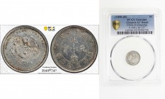 KWANGTUNG: Kuang Hsu, 1875-1908, AR 5 cents, ND (1890-1908), Y-199, L&M-137, cleaned, PCGS graded About Unc details.

Estimate: USD 40 - 60