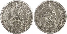 SALZBURG: Johann Ernst, 1687-1709, AR thaler, 1696, KM-254, Dav-3510, pleasing appearance, small edge defect at 12:00, Choice VF.

Estimate: USD 110...